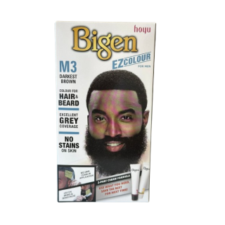 tinta para barba e cabelos castanho escuro. não pinga e nem escorre ,sem amônia e contêm óleo de Olive