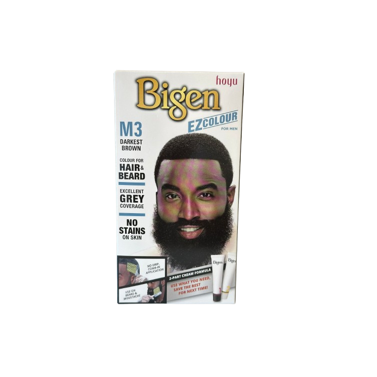 tinta para barba e cabelos castanho escuro. não pinga e nem escorre ,sem amônia e contêm óleo de Olive