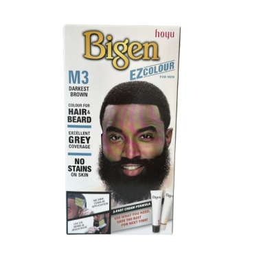 tinta para barba e cabelos castanho escuro. não pinga e nem escorre ,sem amônia e contêm óleo de Olive