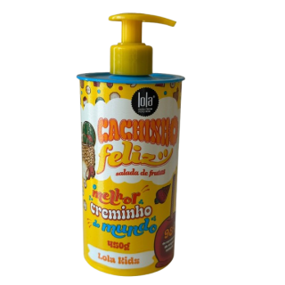 cachinhos feliz creme de pentear para criança cheiro de fruta